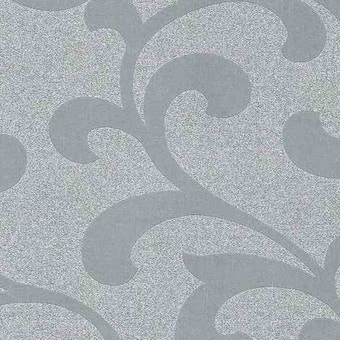 Roll Of 2 Metres Shiny Silver Spiral Design Self Adhesive Contact