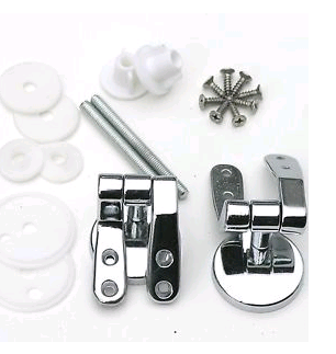 Chrome Seat Hinges for Wooden Toilet Seat