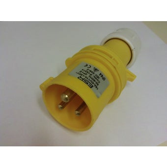 110v 16 Amp IP44 Site Yellow Industrial 3 Pin Socket