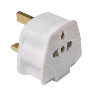 Universal To Ireland/UK 3 Pin Plug Visitor Travel Adaptor