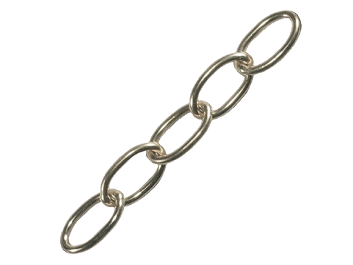 1/2" Oval Chrome Chain