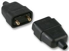 10 Amp 2 Pin Resilience Flex Connector Black