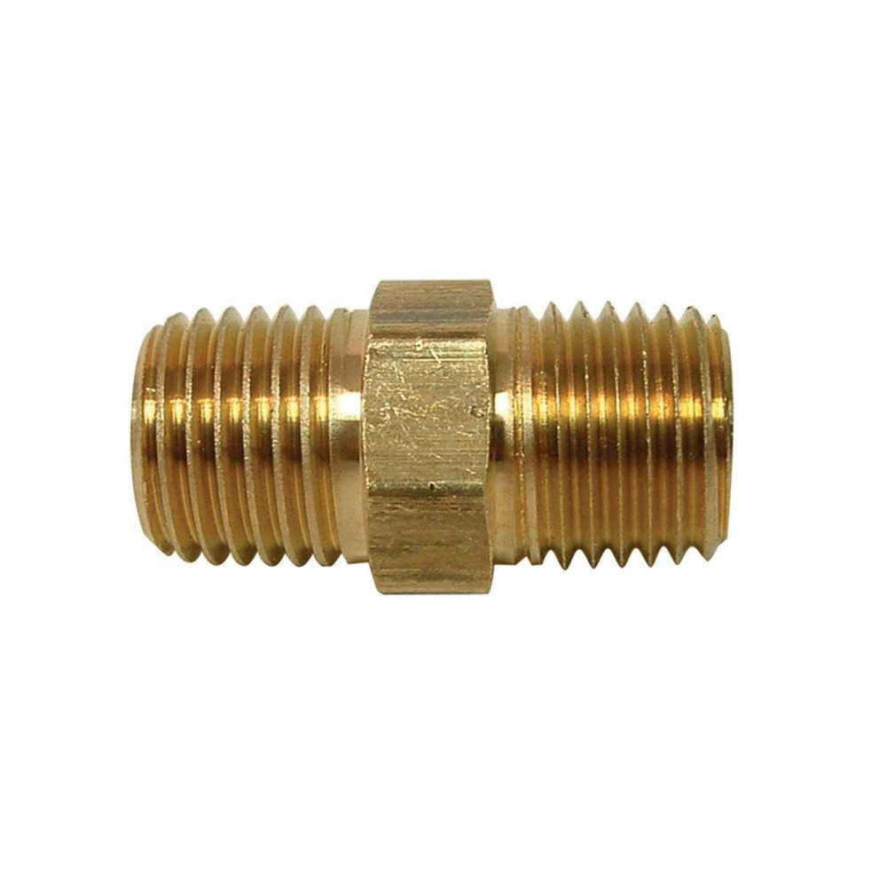 Brass Hex Nipple - 3/8"