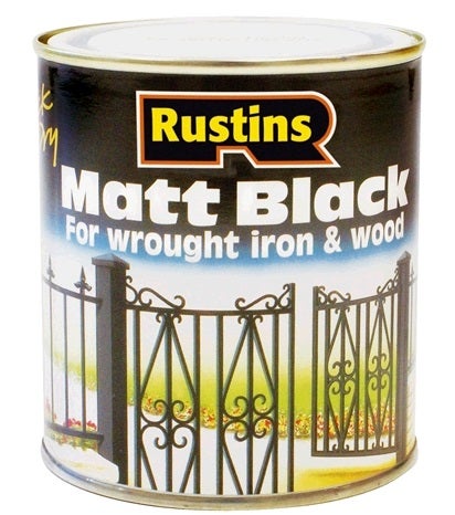 Rustins Quick Drying Paint Black Matt 250ml