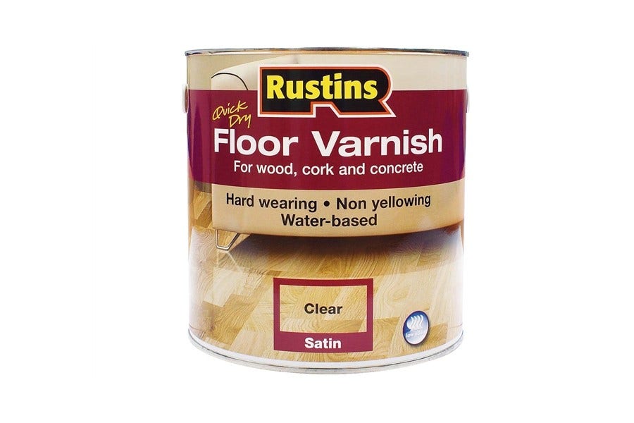 Rustins Quick Drying Floor Varnish Clear Satin 2.5L