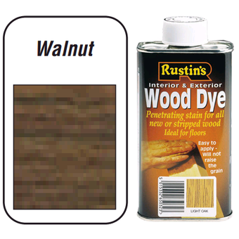 Rustins Wood Dye For Interior & Exterior - Walnut 1L