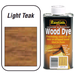 Rustins Wood Dye For Interior & Exterior - Light Teak 1L