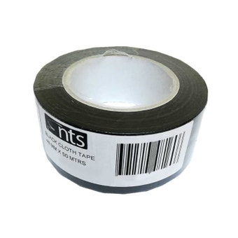 NTS Black Cloth Tape - 48mm x 50m