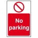 Self-Adhesive Vinyl No Parking Sign - 200 X 300mm