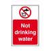 RPVC Not Drinking Water Sign - 200 x 300mm