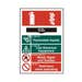 Fire extinguisher composite - CO2 - PVC Sign (200 x 300mm)