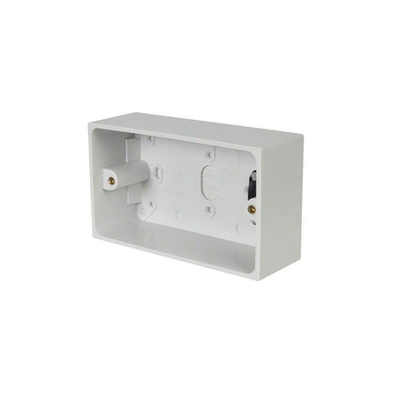 Powermaster 2 Gang 47mm Surface Pattress Box