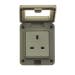 Powermaster IP55 1 Gang Outdoor Damp Proof Socket