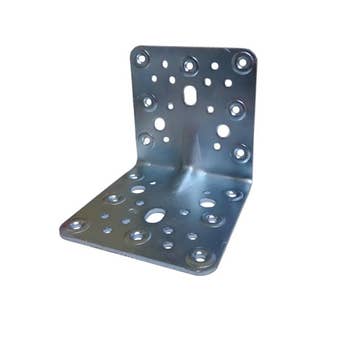 Amig Zinc Plated Corner Bracket - 103x100x3mm