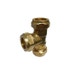 Brass 318 Equal Tee Pipe Fitting - 3/4"