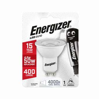 Energizer 4.6W LED Cool White GU10 Spotlight Bulb