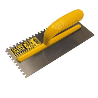 Globe Master Plasterers Serrated Trowel - 280mmx120mm