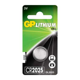 GP Lithium CR2025 Button Cell Battery