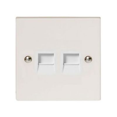 2 Gang Telephone Socket