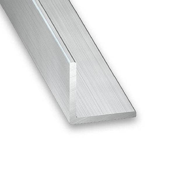 Raw Aluminium Equal Corner Profile - 20mm x 20mm x 2m