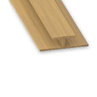 Oak PVC Connecting Profile for Panel - 22mm x 3.5mm x 1m