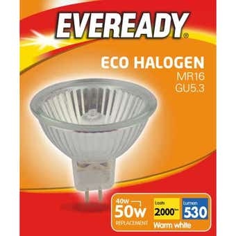 Eveready Eco Halogen MR16 12v Boxed 40w