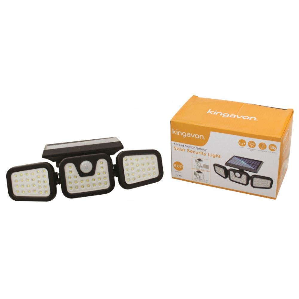 3 Head Motion Sensor Solar Security Light 