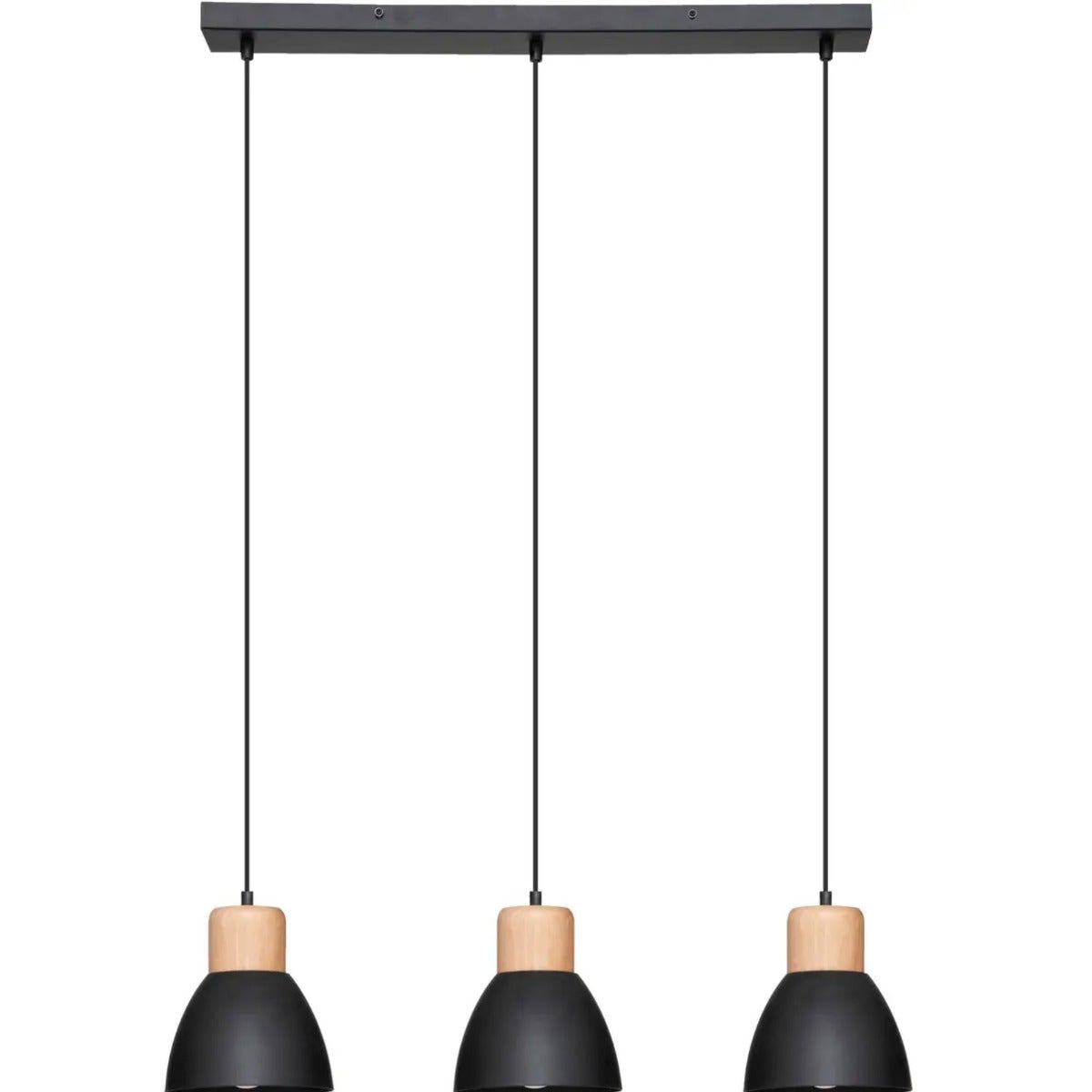 3 Light Black Pendant 