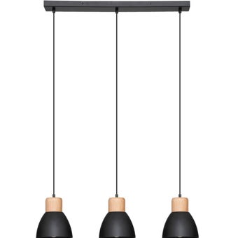 3 Light Black Pendant