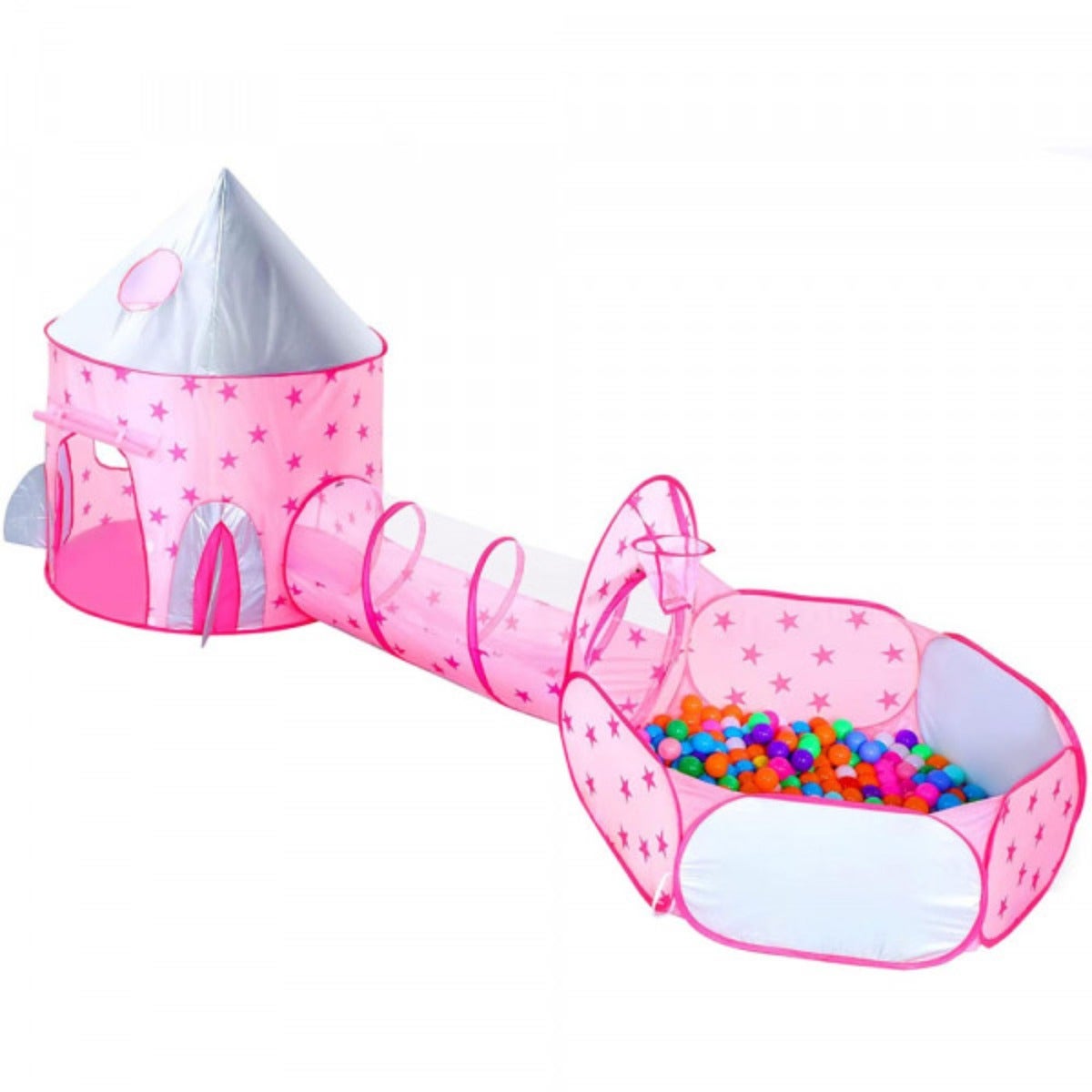 3in 1 Play Tent - pink 