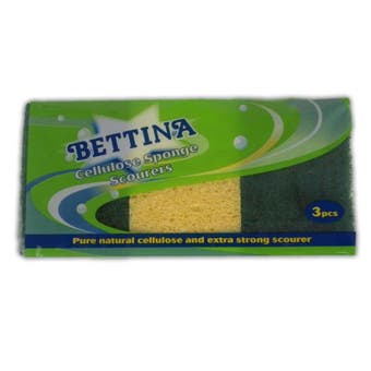3 Piece Cellulose Sponge Scourers