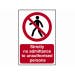 Strictly no admittance to unauthorised persons - PVC Sign (400mm x 600mm)