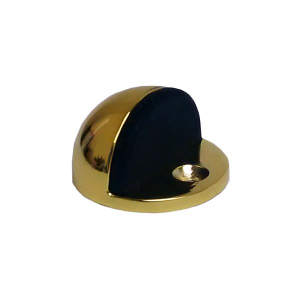 Amig Gold Door Stop With Black Rubber - 45mm