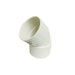 White Plastic 45° Waste Pipe Fitting - 50mm