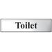 Toilet Sign Silver