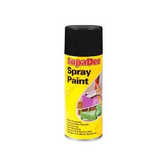 SupaDec Spray Paint - Gloss Black 400ml