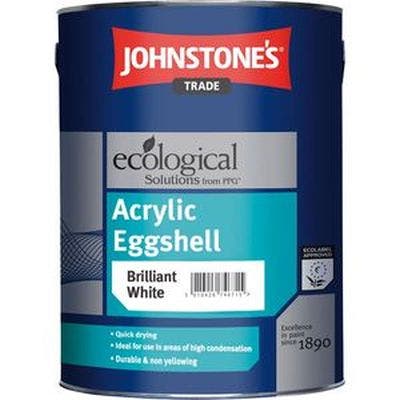 Johnstones Trade Acrylic Eggshell Brilliant White - 5lt