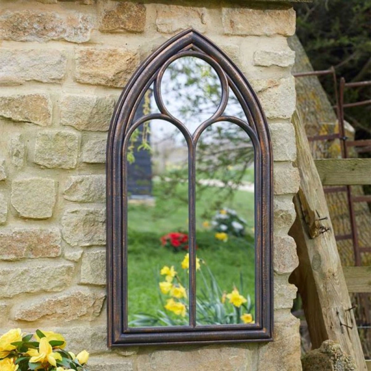 Abbey Home & Garden Mirror - Coppergris