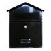 Aboria Steel Plate Post Box Black