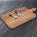 Acacia Oblong Cheese Board & 3-Piece Knife Set – 30 x 22cm