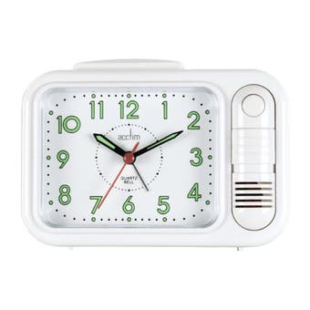 Acctim Sonnet Bell Alarm Clock White