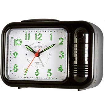 Acctim Sonnet Black Quartz Alarm Clock
