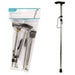 Adjustable Folding Walking Stick - Silver