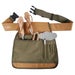 Adjustable Garden Tool Belt with Multiple Compartments and PVC Lining