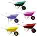 Ambassador 85L Polypropylene Boxed Wheelbarrow with Galvanised Frame and UV-Stabilised Tray