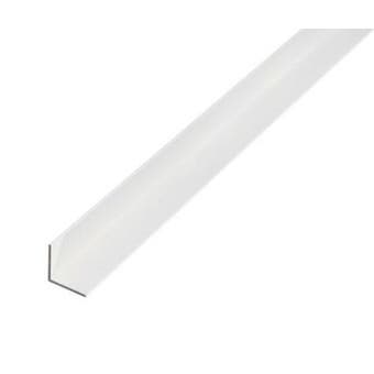 Angle Profile PVC White - 10 x 10 x 1 / 1m
