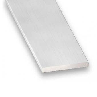 Anodised Aluminium Colourless Flat Strip - 30mm x 2mm x 1m