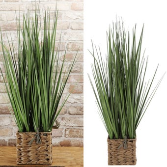 Artificial Flower Grass in Basket - 80cm