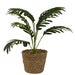 Artificial Green Plant in Seagrass Planter – 42cm Tall | Lifelike Indoor Plant for Home & Office Décor