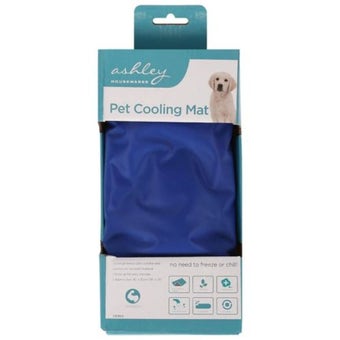Ashley Pet Cooling Mat Blue Non-Toxic Reusable Gel Pad for Dogs and Cats